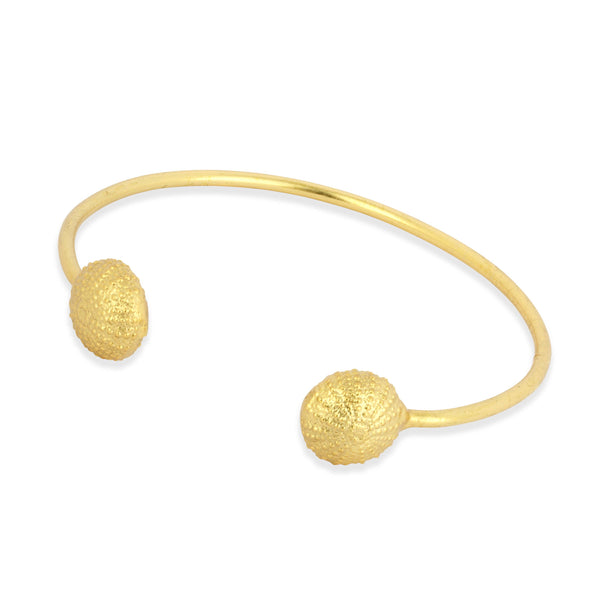 Gold Shell Bangle by Ashiana