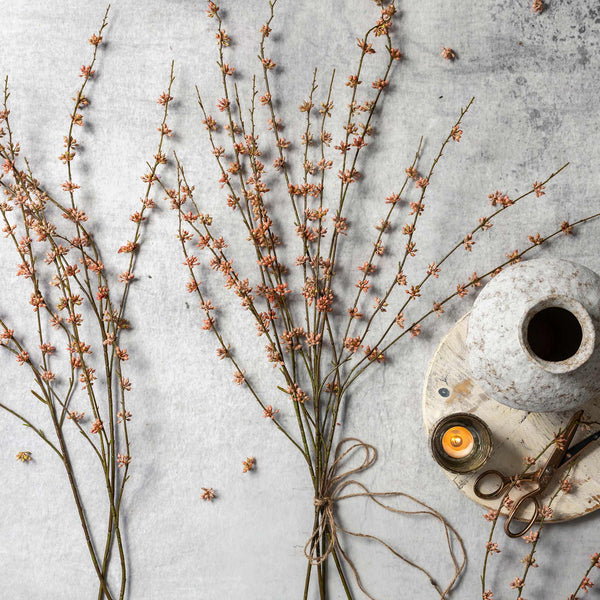 ARTIFICIAL SUCCULENT BRANCH, CORAL