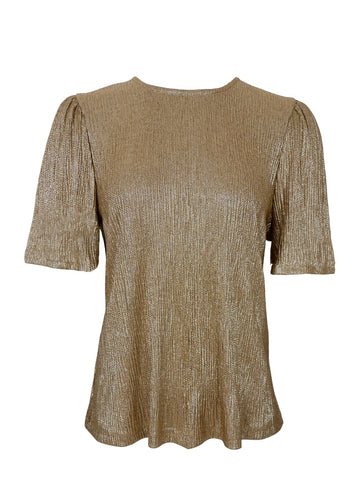 Gold Shimmer Blouse by Black Colour