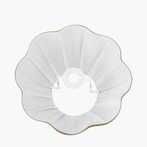 Malia 30cm Olive Green Pleated Scalloped Lamp Shade