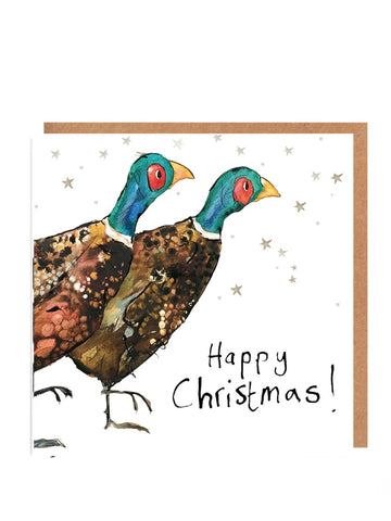 Pair Of Pheasants Group Charity Christmas Card