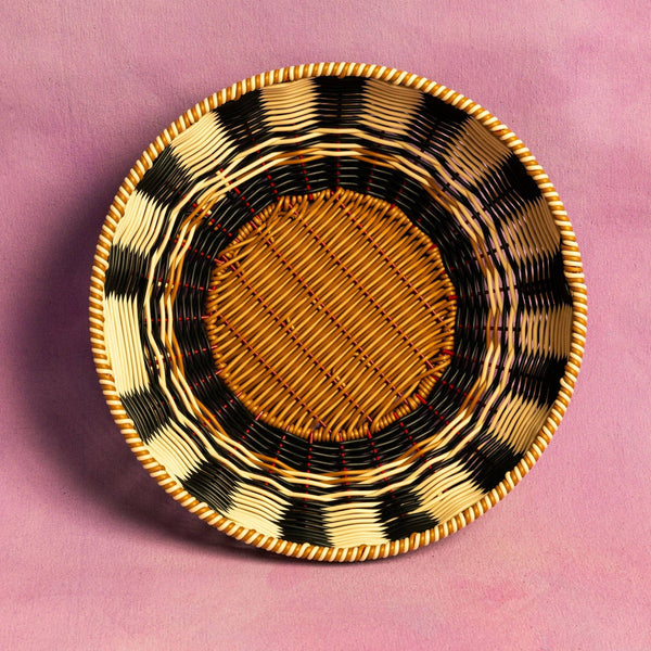 Black/Cream Woven Bowl Maegen