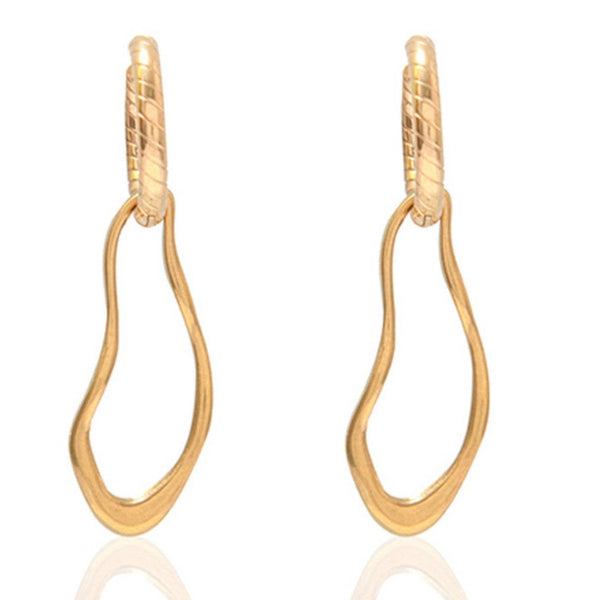 Yuna Drop Hoops: Gold