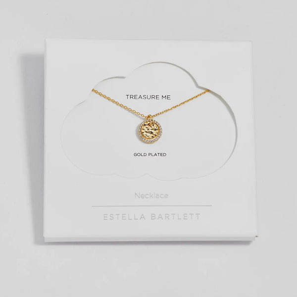 Hammered Gold Necklace by Estella Bartlett