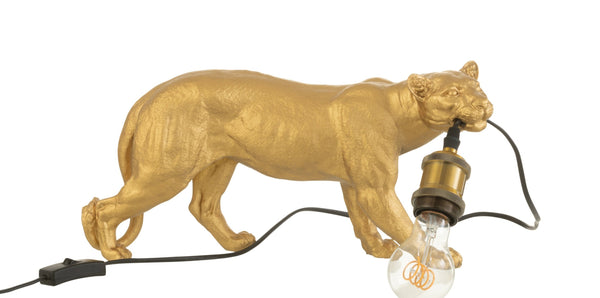 Gold Puma Table Lamp