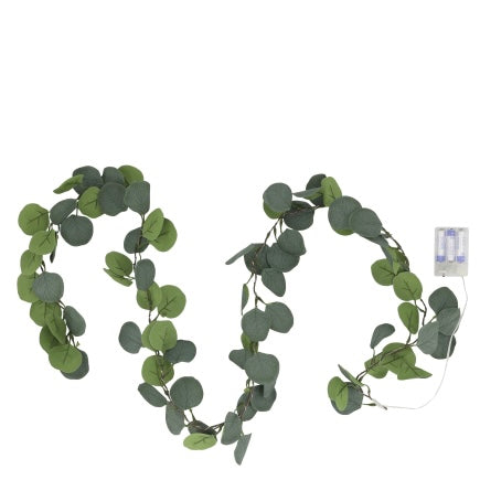 Eucalyptus Leaf String Light Garland