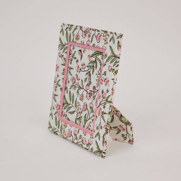 Blush Songbird Block Printed Picture Frame (5x7)