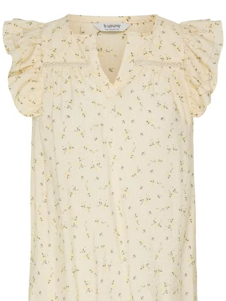 Ditsy Floral Frill Sleeve Blouse by B Young