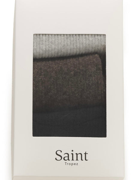 3 Pack Classic Crew Wool Socks by Saint Tropez