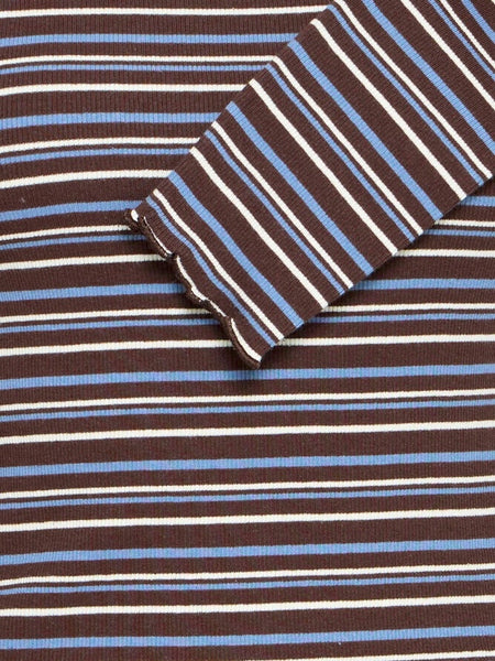 Chocolate/Sky Blue Stripe T-shirt by B Young