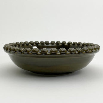 Olive Pearl Ceramic Bowl Medium