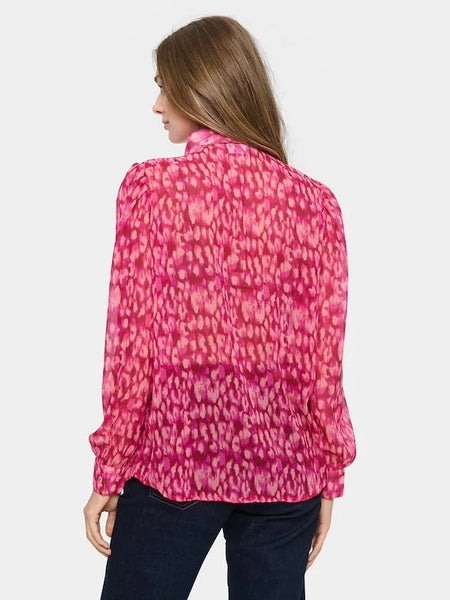 Fuchsia Print Shirt by Saint Tropez