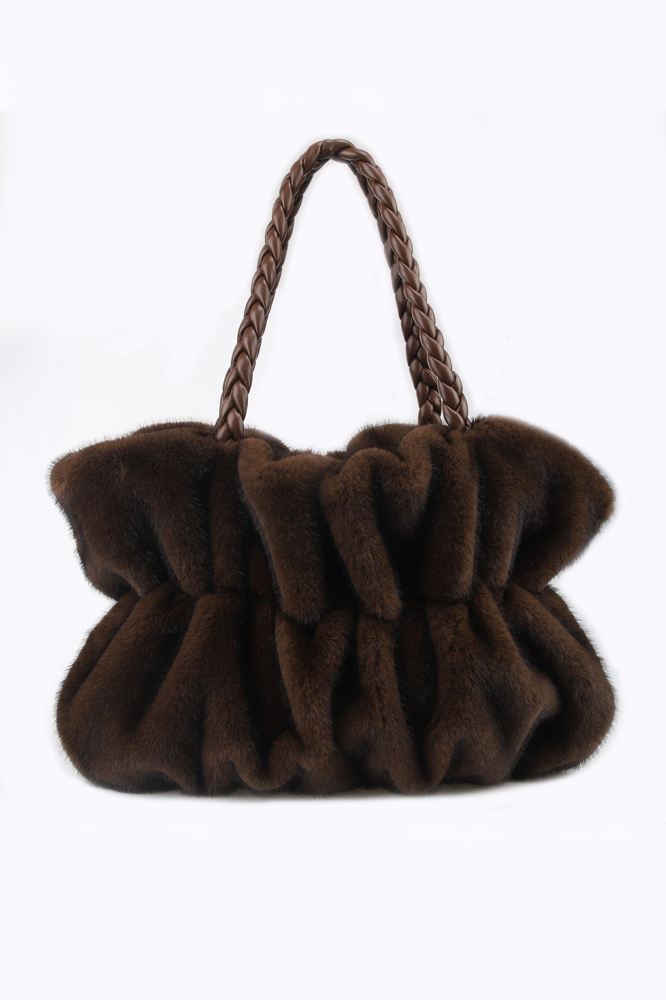 Chocolate Faux Fur Bag