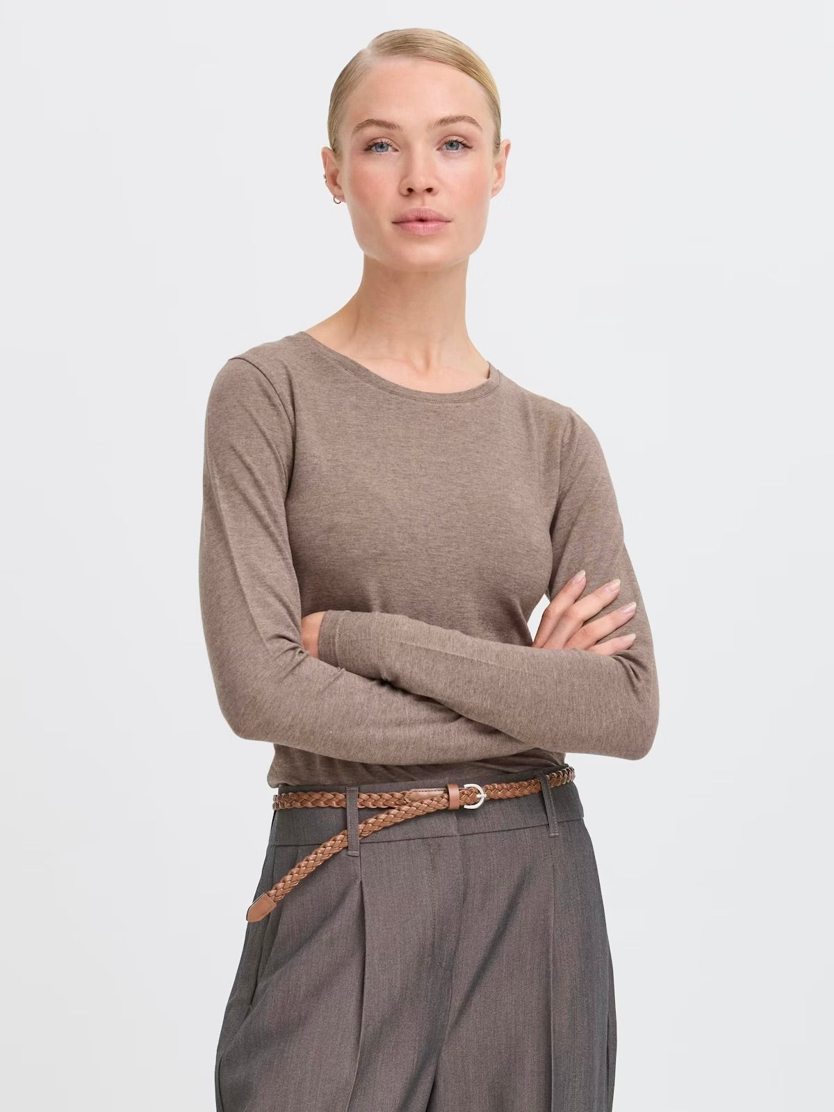 Walnut Pamila Long Sleeve T-Shirt by B Young