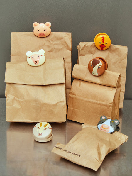 Farm Animal Bag Clips