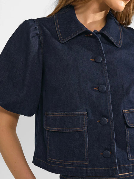 Denim Short Sleeve Jacket by Nümph