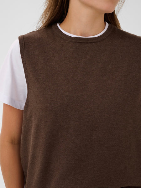 Chocolate Sleeveless Top by Saint Tropez