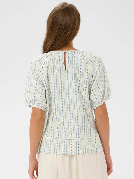 Blue Floral Boxy Blouse By Saint Tropez