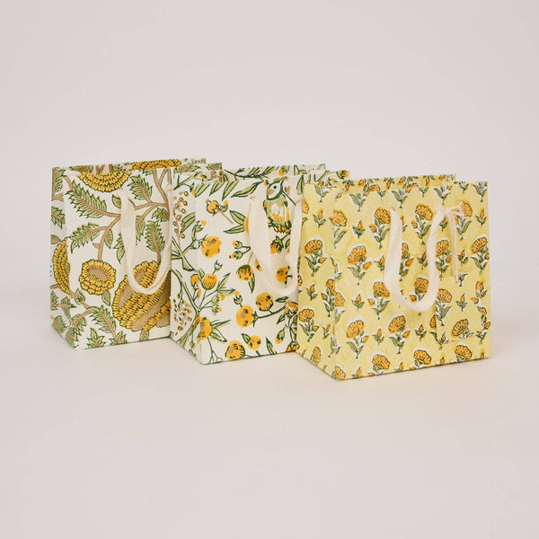 Block Printed Gift Bags Sunshine Refresh