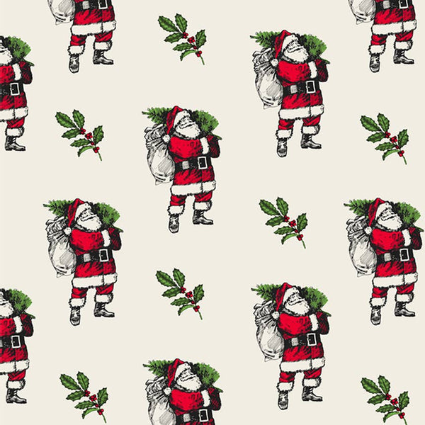 Eco-friendly Vintage Christmas FSC™ roll wrapping paper