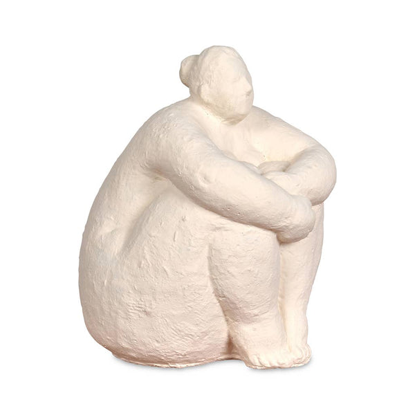 Off White Seated Woman