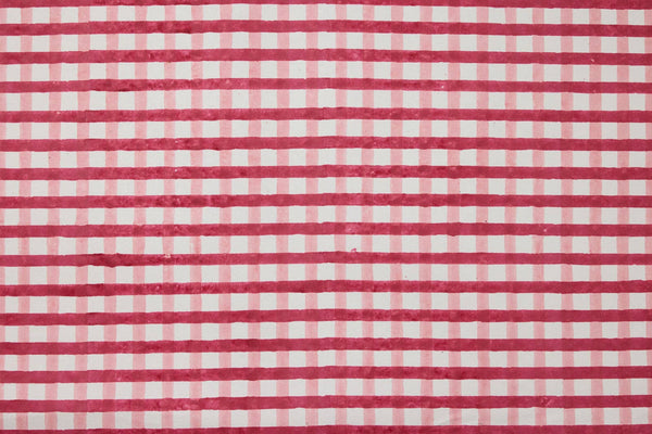 Block Printed Wrapping Paper Sheets - Gingham