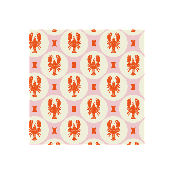 Lobster printed paper napkin x20