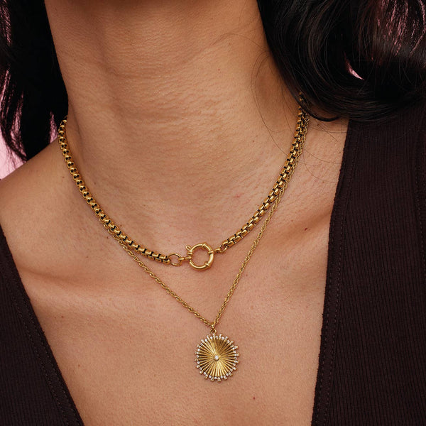 Dakota Chunky Gold Choker Necklace