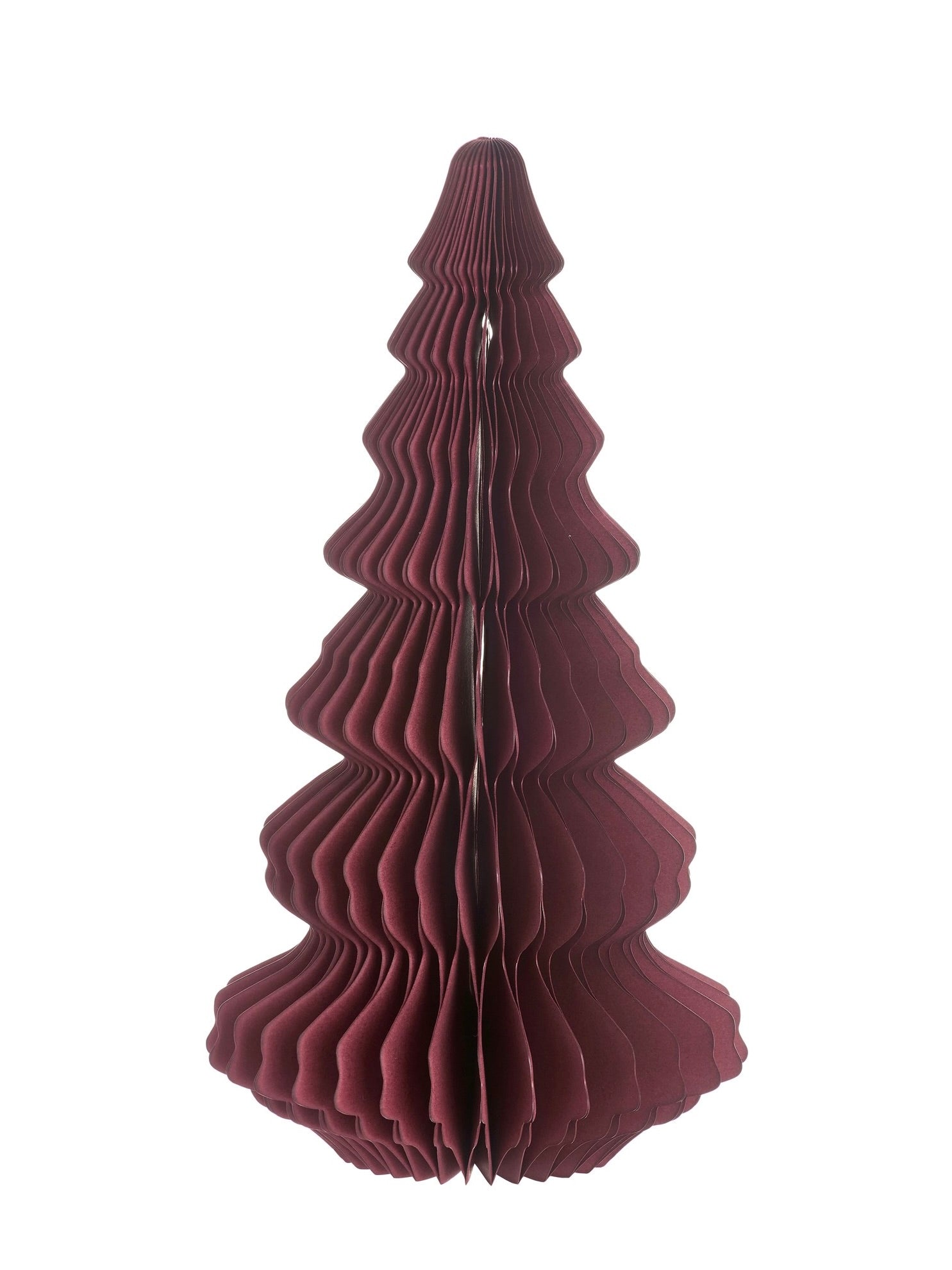 Small Deep Red Honeycomb Tree Paper Decoration