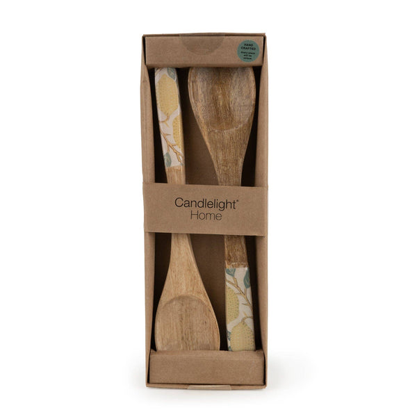 Set of 2 Mango Wood Salad Servers