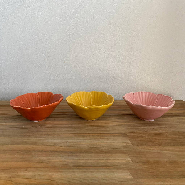 Pink flower bowl