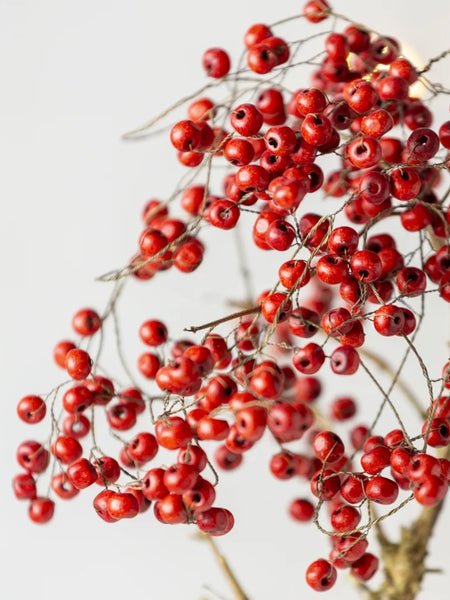 Faux Red Berry Wire Garland