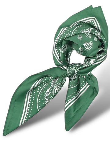 Green Printed Scarf