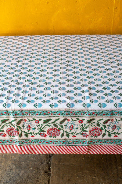 Stanton Block Print Tablecloth 150 x 220cm