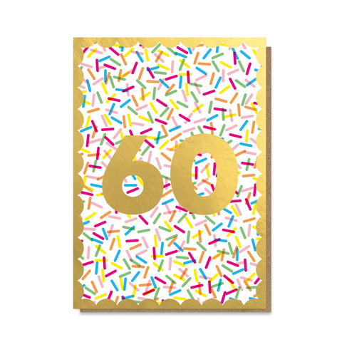 Sprinkles 60th Birthday Card By Stormy Knight