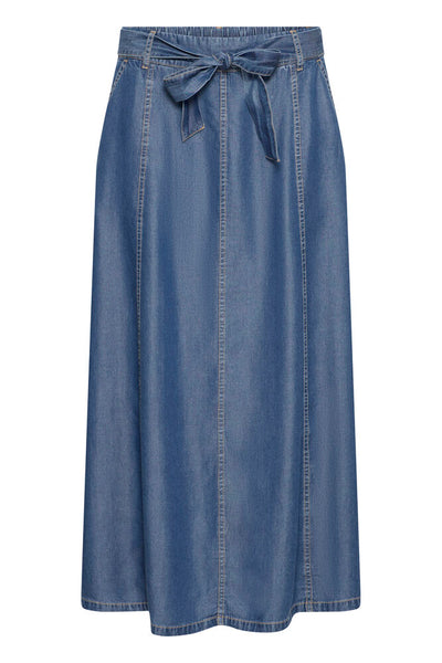 Mid Blue Denim Skirt by B Young