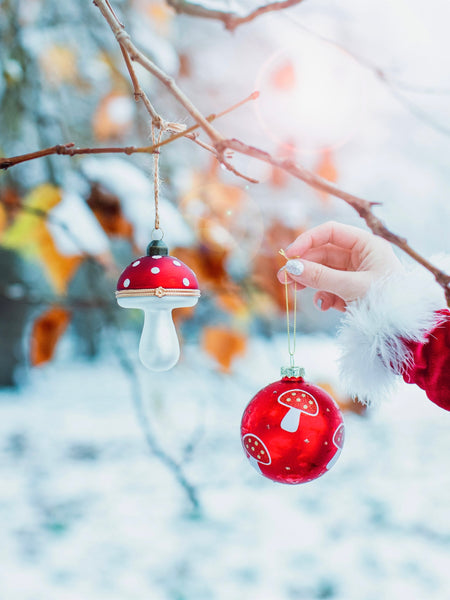 Mushroom Opening Christmas Bauble