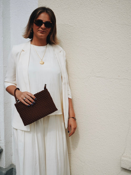 Off White Palazzo Pant by Co Couture
