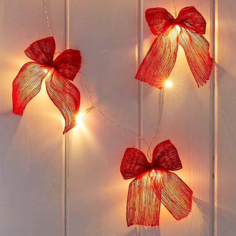 Fabric Bow LED String Lights 2.6m