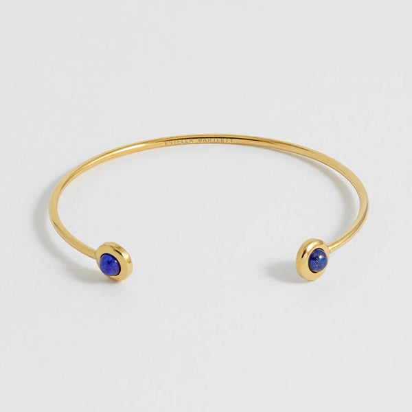 Blue Lapis Lazuli Gemstone Bangle by Estella Bartlett