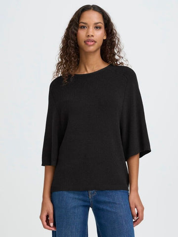 Anthracite Sparkle Knit By ICHI