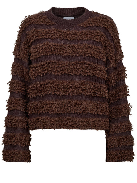 Chocolate Boucle Jumper by Numph