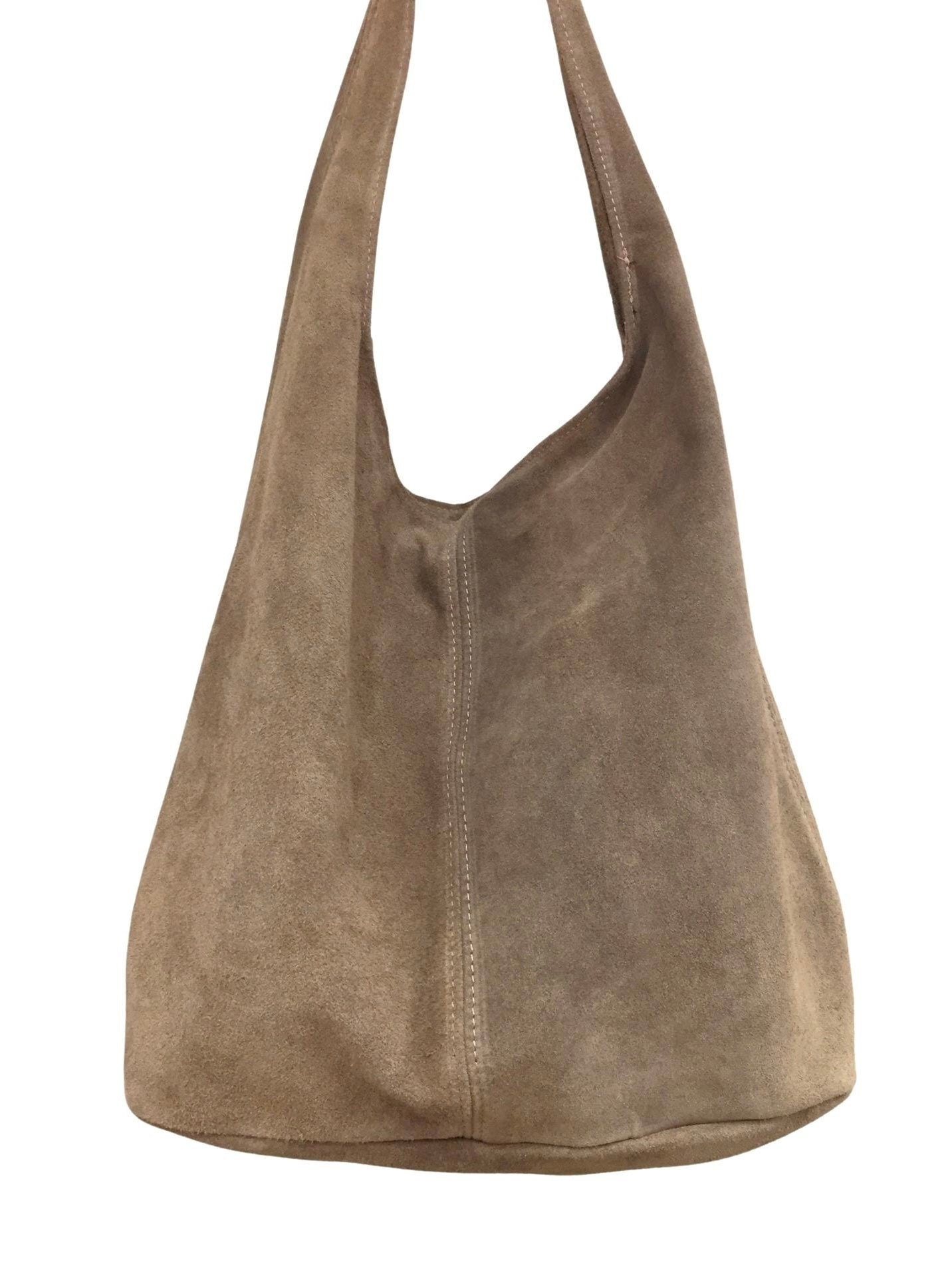 Taupe Suede Work Bag