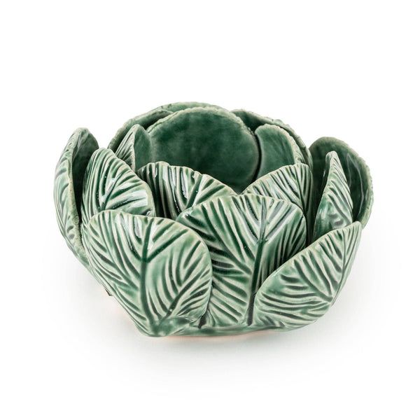 Green Tealight Cabbage Holder