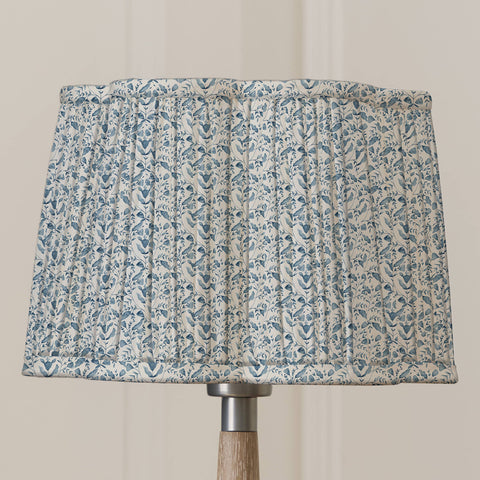 Juna Pleated Scalloped Lamp Shade Denim: Denim / 20 x 30 x 30cm