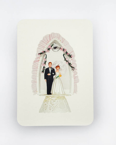 Wedding Cake Topper No.3 Greeting Card by Canonbury Press