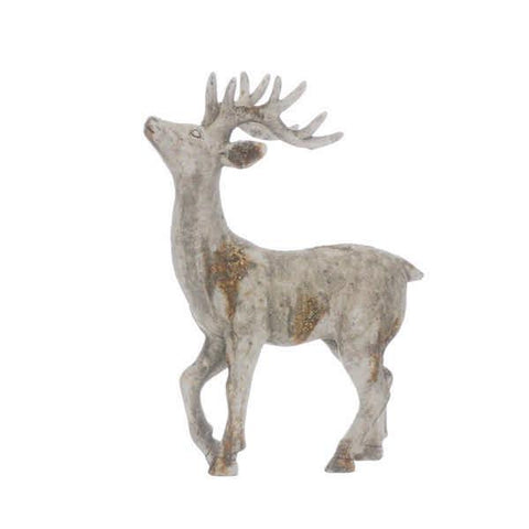 Wood Effect Standing Reindeer