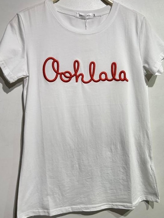 White OOLALA T-Shirt