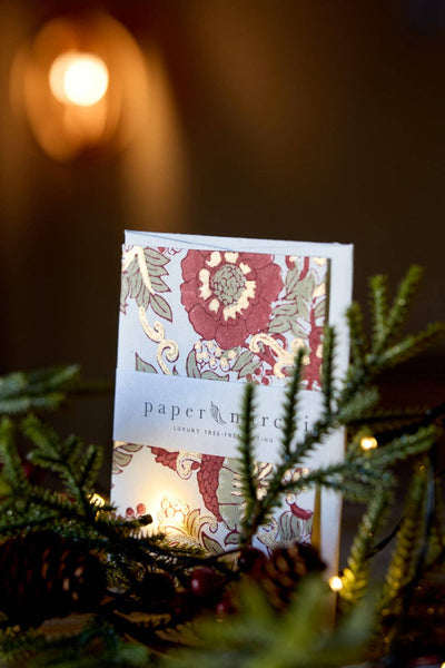 Wild Rose Winter Red Card