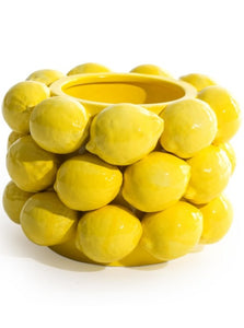 Multi-Lemon Ceramic Vase